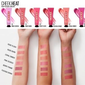 6 Maybelline Cheek Heat Full Set! Cream Gel Blush